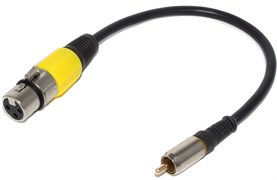 Переходник (кабель) XLR &quot;мама&quot; - RCA &quot;Тюльпан&quot; &quot;папа&quot;, 0.3 метра