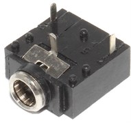 Разъем Mini Jack 3.5 мм, на плату, стерео, "гнездо", 3 pin