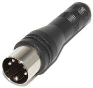 Переходник DIN 5 Pin 5/180° &quot;папа&quot; - Mini Jack 3.5 мм &quot;мама&quot;, стерео