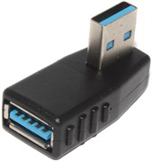 Угловой переходник USB 3.0 AM "папа" - USB 3.0 AF "мама", 90 градусов, правый