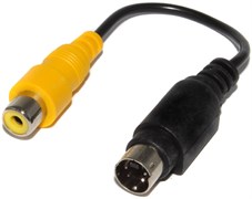 Переходник (кабель) S-Video (Mini-DIN 4 pin) - RCA &quot;Тюльпан&quot;, 0.15 м