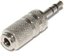 Переходник Mini Jack 3.5 мм &quot;мама&quot; моно - Mini Jack 3.5 мм &quot;папа&quot; стерео, металлический