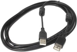 Кабель - удлинитель USB 2.0, USB A(m) - USB A(f), вилка - розетка, 3 м