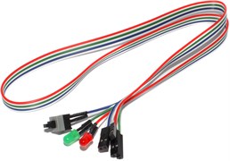 Кнопка включения (сброса) компьютера, (Power / Reset), с кабелем и светодиодами