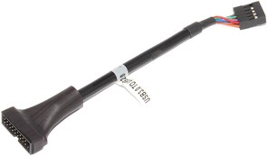 Переходник USB 3.0 (20 pin) "папа" - USB 2.0 (10 pin) "мама", для материнской платы