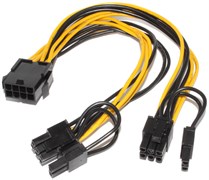 Кабель питания (разветвитель) 8 pin "мама" - 2 x 8 pin "папа" (6 pin + 2 pin), 0.2 м