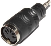 Переходник (адаптер) DIN 5 pin &quot;гнездо&quot; - Mini Jack 3.5 мм &quot;штекер&quot;, стерео