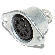 Разъём DIN 7 Pin &quot;мама&quot;, ОНЦ-ВГ-11-7/16-Р-М, на корпус, ГОСТ, Россия