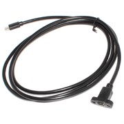Кабель (удлинитель) USB Type C &quot;мама&quot; - USB Type C &quot;папа&quot;, с креплением на корпус, 1.5 м