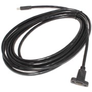 Кабель (удлинитель) USB Type C &quot;мама&quot; - USB Type C &quot;папа&quot;, с креплением на корпус, 3 м