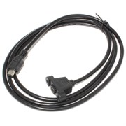 Кабель (удлинитель) Mini USB &quot;мама&quot; - Mini USB &quot;папа&quot;, с креплением на корпус, 1.5 м