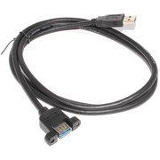Кабель (удлинитель) USB 3.0 AF &quot;мама&quot; - USB 3.0 AM &quot;папа&quot;, с креплением на корпус, 1.5 м