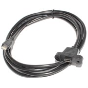 Кабель (удлинитель) Micro USB &quot;мама&quot; - Micro USB &quot;папа&quot;, с креплением на корпус, 1.8 м
