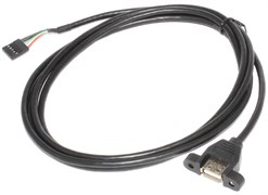 Кабель (переходник) USB 2.0 (AF) - USB 5 pin (на материнскую плату), с креплением, 2 м
