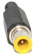 Разъём питания (штекер) 7.0 x 1.2pin x 9.5 мм, с внутренним пином, под пайку