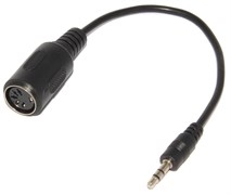 Переходник DIN 5 Pin "мама" - Mini Jack 3.5 мм "папа", стерео, распайка Type A (Philips)