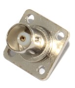 Разъем BNC "гнездо" ("мама"), на корпус, с фланцем, под пайку