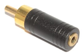 Переходник Micro Jack 2.5 мм "мама" - RCA "Тюльпан" "папа", стерео