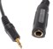 Переходник Micro Jack 2.5 мм "папа" моно - Jack 6.3 мм "мама" моно, 0.3м