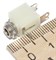 Разъем Mini Jack 3.5 мм, под пайку, стерео, 3 pin, "гнездо", с гайкой, белый