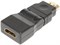 Переходник угловой (поворотный) HDMI "мама" - HDMI "папа", 360 градусов