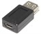Переходник (адаптер) Micro USB "мама" - USB A (AF) "мама"