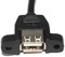 Кабель (удлинитель) USB 2.0 AF "мама" - USB 2.0 AM "папа", с креплением на корпус, 3 м