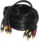 Кабель компонентный 3 x RCA (Тюльпан) - 3 x RCA (Тюльпан), 10 метров