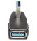 Угловой переходник USB 3.0 AM "папа" - USB 3.0 AF "мама", 90 градусов, левый