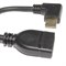 Переходник (кабель) угловой Mini HDMI "папа", 90 градусов, левый - HDMI "мама", 0.1 м