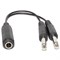 Переходник (разветвитель) Jack 6.3 мм "мама" (стерео) - 2 x Jack 6.3 мм "папа" (моно)