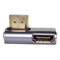 Переходник (соединитель) HDMI (f) - HDMI (m), угловой, правый, 8K, UHD, HDMI 2.1