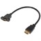 Удлинитель (кабель) HDMI "папа" - HDMI "мама", 0.3 м, с креплением на корпус