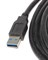 Кабель (удлинитель) USB 3.0 AF "мама" - USB 3.0 AM "папа", с креплением на корпус, 3 м