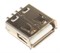 Разъём USB 2.0 "мама", под пайку, прямые выводы, с проушиной