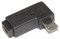 Переходник Micro USB "папа" - Mini USB "мама", угловой, левый, 90 градусов