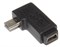Переходник Micro USB "папа" - Mini USB "мама", угловой, левый, 90 градусов