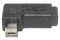 Переходник Micro USB "папа" - Mini USB "мама", угловой, левый, 90 градусов