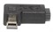 Переходник Mini USB "папа" - Micro USB "мама", угловой, левый, 90 градусов