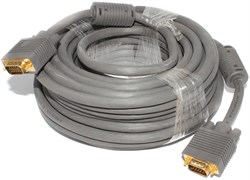 Кабель VGA (m) - VGA (m), с ферритовыми фильтрами, 15 м